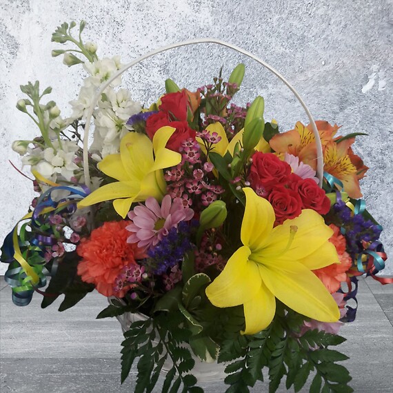 Get Well Basket Of Blooms